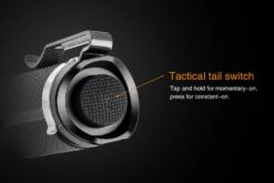 Fenix PD25 XP-L LED Flashlight Black 12 Fenix PD25 XP-L LED Flashlight Black -Roam Ready Fenix PD25 Flashlight Tail Switch