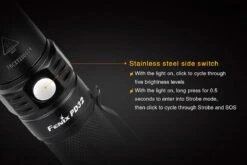 Fenix PD32 XP-L Hi LED Black 2016 Edition -Roam Ready Fenix PD32 Flashlight Side Switch