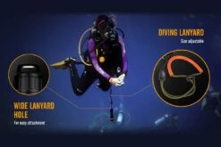 Fenix SD11 XM-L2 U2 Diving Photographic Light -Roam Ready Fenix SD11 Diving Flashlight lanyard