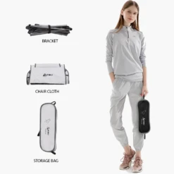 Hewolf Space Medium Aluminum Alloy Foldable Chair -Roam Ready HW J2049 BLK 7