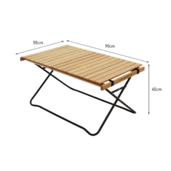 KZM Winsome Wood Roll Up Table -Roam Ready K20T3U014 6