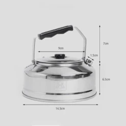 KZM Stainless Steel Kettle 0.8L -Roam Ready K21T3K08 06