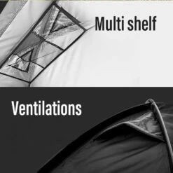 [NEW] KZM Black Cot Tent II -Roam Ready K221T3T01 07