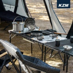 KZM Connect 3 Folding BBQ Table -Roam Ready K22T3U02 1000 4