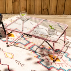 KZM Iron Mesh Slim Mini Table - Black -Roam Ready K8T3U011 7 600x600 becc01a6 d57c 4c66 afe4 3a06b0d86076