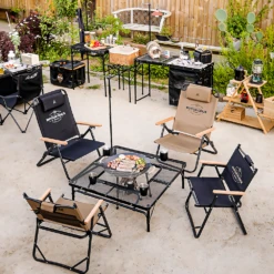 KZM Iron Mesh Fireplace Table II -Roam Ready K9T3U012 11