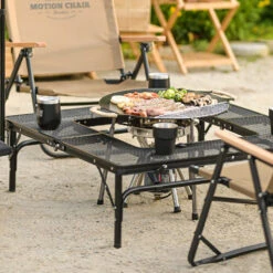 KZM Iron Mesh Fireplace Table II -Roam Ready K9T3U012 6
