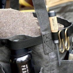 Post General Waxed Canvas Tool Bag Round - Grey -Roam Ready Life 02 344bf33e 67e3 421a 9fce 278d74883603