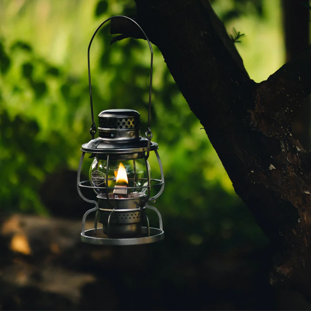 Thous Winds Railroad Kerosene Lamp Vintage Silver 8 Thous Winds Railroad Kerosene Lamp Vintage Silver - Image 6