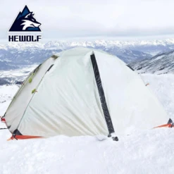 Hewolf 2 Person Double Layer Aluminum Pole Tent 17 Hewolf 2 Person Double Layer Aluminum Pole Tent -Roam Ready MON 1595 GRN 12