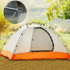 Hewolf 2 Person Double Layer Aluminum Pole Tent 20 Hewolf 2 Person Double Layer Aluminum Pole Tent -Roam Ready MON 1595 GRN 5