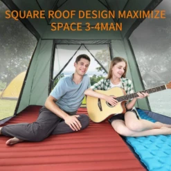 Hewolf Auto 3-4 Person Tent - Green -Roam Ready MON 1654 GRN 12