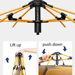 Hewolf 3-5 Person Automatic System Large Outdoor Camping Tent -Roam Ready MON 1789 BLU 3