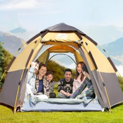 Hewolf 3-5 Person Automatic System Large Outdoor Camping Tent -Roam Ready MON 1789 BLU 5