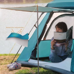 Hewolf Auto 4 Person Tent Teal -Roam Ready MON 2011 TEAL 9 600x600 e6675982 7639 4e42 8f82 f294c88196f7