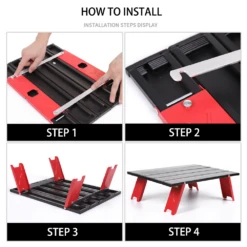 Camp Leader Foldable Low Camping Coffee Table -Roam Ready MON41 4 edited