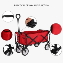 Camp Leader Camping Push Wagon - Black -Roam Ready MON42 10 edited