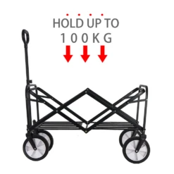 Camp Leader Camping Push Wagon - Black -Roam Ready MON42 9 edited