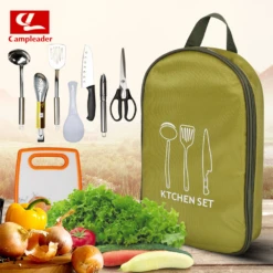 Camp Leader Outdoor Kitchenware 8 Piece Set 9 Camp Leader Outdoor Kitchenware 8 Piece Set -Roam Ready MON44 3