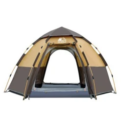 Hewolf 3-5 Person Automatic System Large Outdoor Camping Tent -Roam Ready Munwhite
