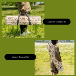 KZM Camp Cot Bed -Roam Ready Storagebag