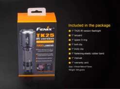 Fenix TK25 LED Flashlight IR Version BLACK -Roam Ready TK25IR 16 E 47064.1491574555