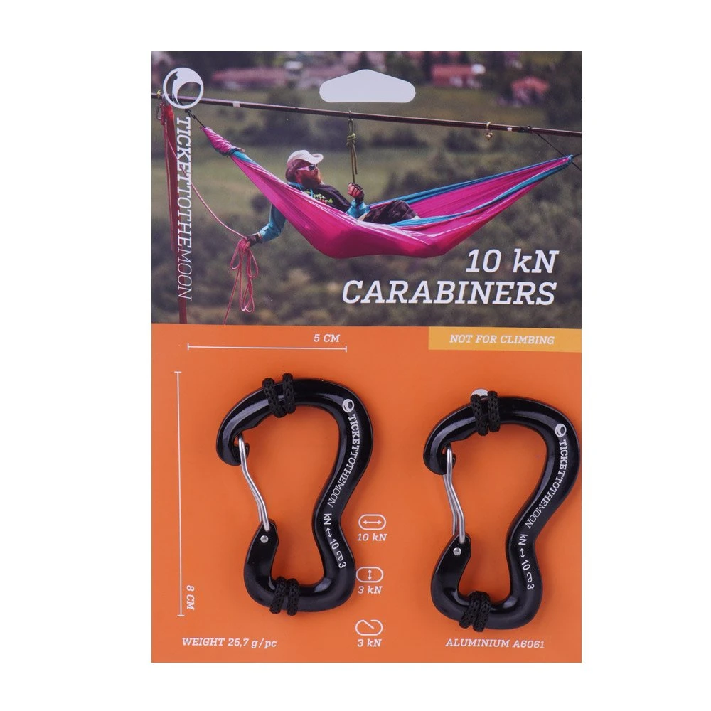 Ticket To The Moon Carabiner For Hammock (1000kg) - 2 Pcs 3 Ticket To The Moon Carabiner For Hammock (1000kg) - 2 Pcs - Image 2