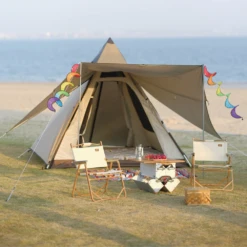 Vidalido 3 - 4 Person Automatic Teepee Tent -Roam Ready TV 063 TAN 8