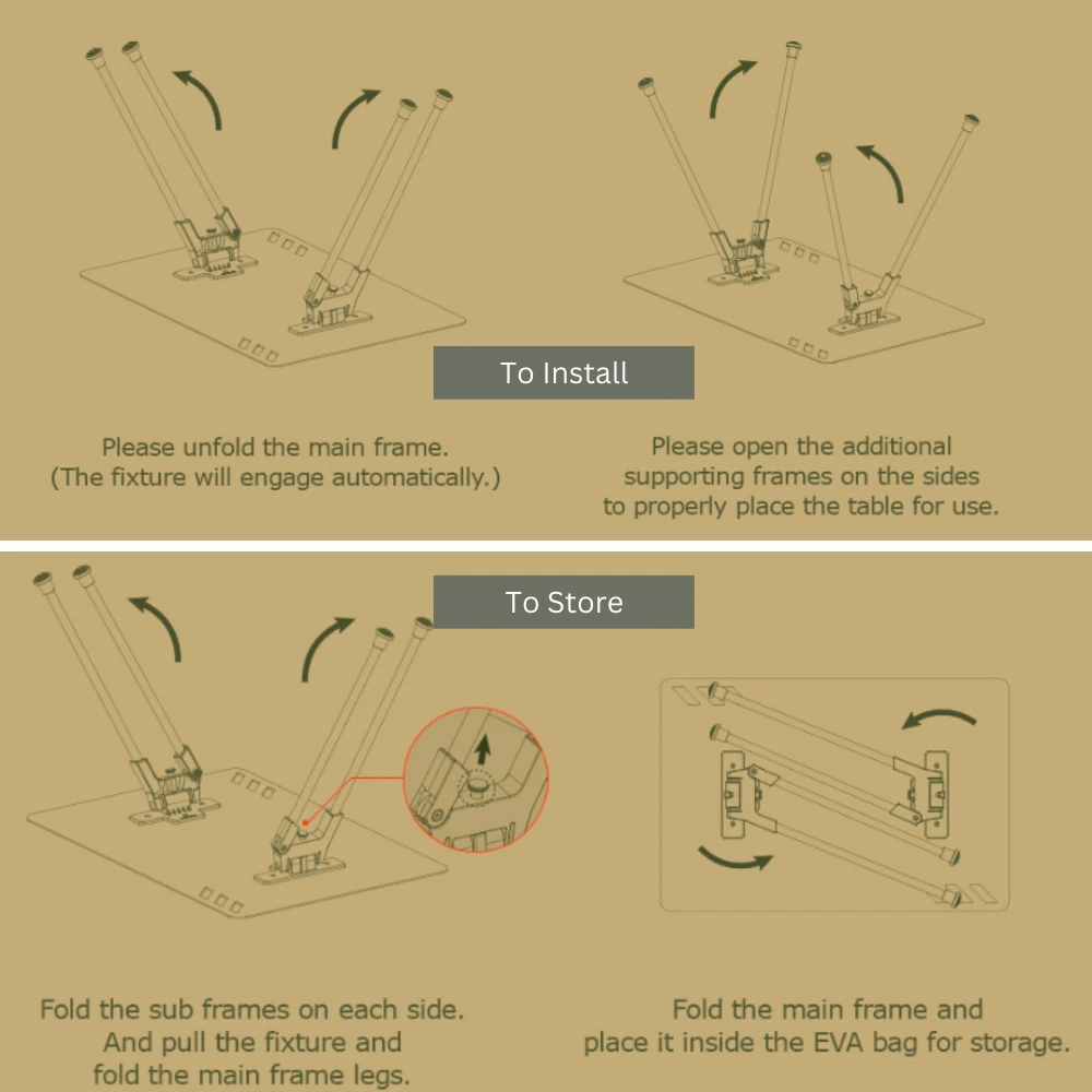 Cargo Container Small Camping Table End Table 15 Cargo Container Small Camping Table End Table - Image 13