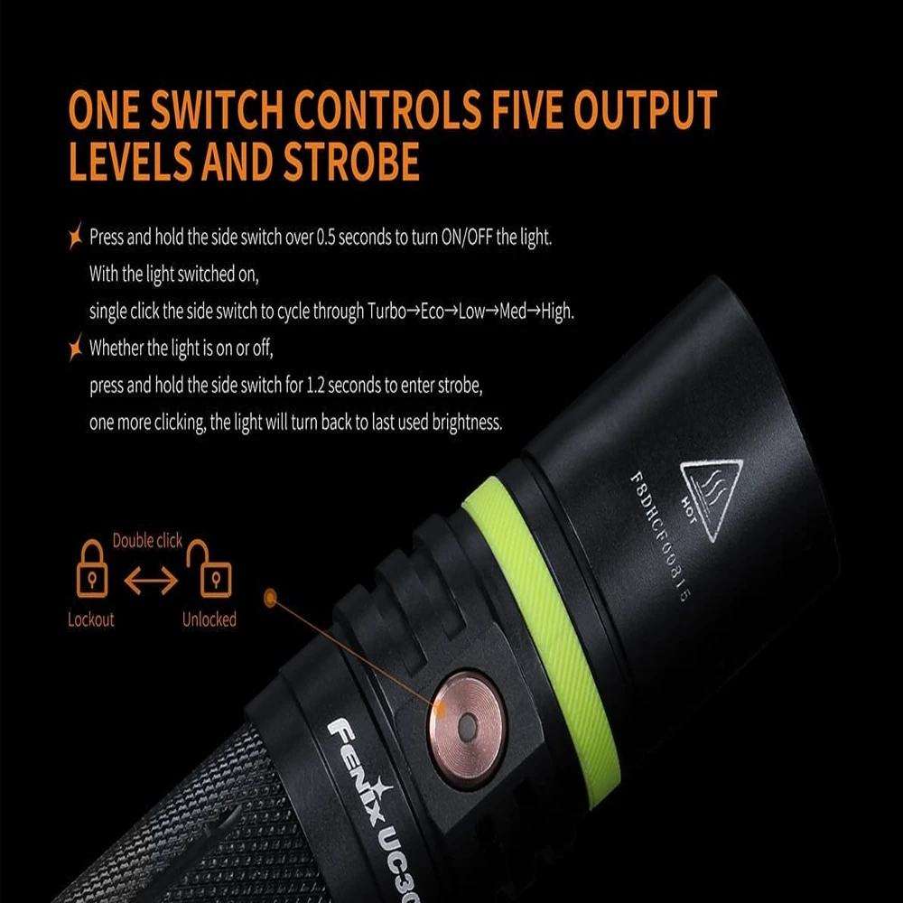 Fenix UC30 Flashlight - 1000 Lumens 8 Fenix UC30 Flashlight - 1000 Lumens - Image 6