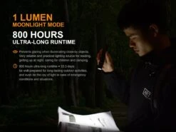 Fenix UC35 V2.0 XP-L HI V3 USB Rechargeable LED Flashlight -Roam Ready UC35 V2 flashlight Moonlight