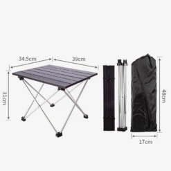 Camp Leader Aluminium Folding Table Black -Roam Ready Untitled 4