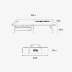 KZM Field Cot Wide -Roam Ready dimension widecot