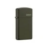 Zippo 1627ZL Slim Green Matte With Zippo Logo - Refillable Windproof Lighter -Roam Ready zippo 1627ZL