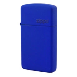 Zippo 1630ZL Slim Royal Blue Matte With Zippo Logo - Refillable Windproof Lighter -Roam Ready zippo 1630 5