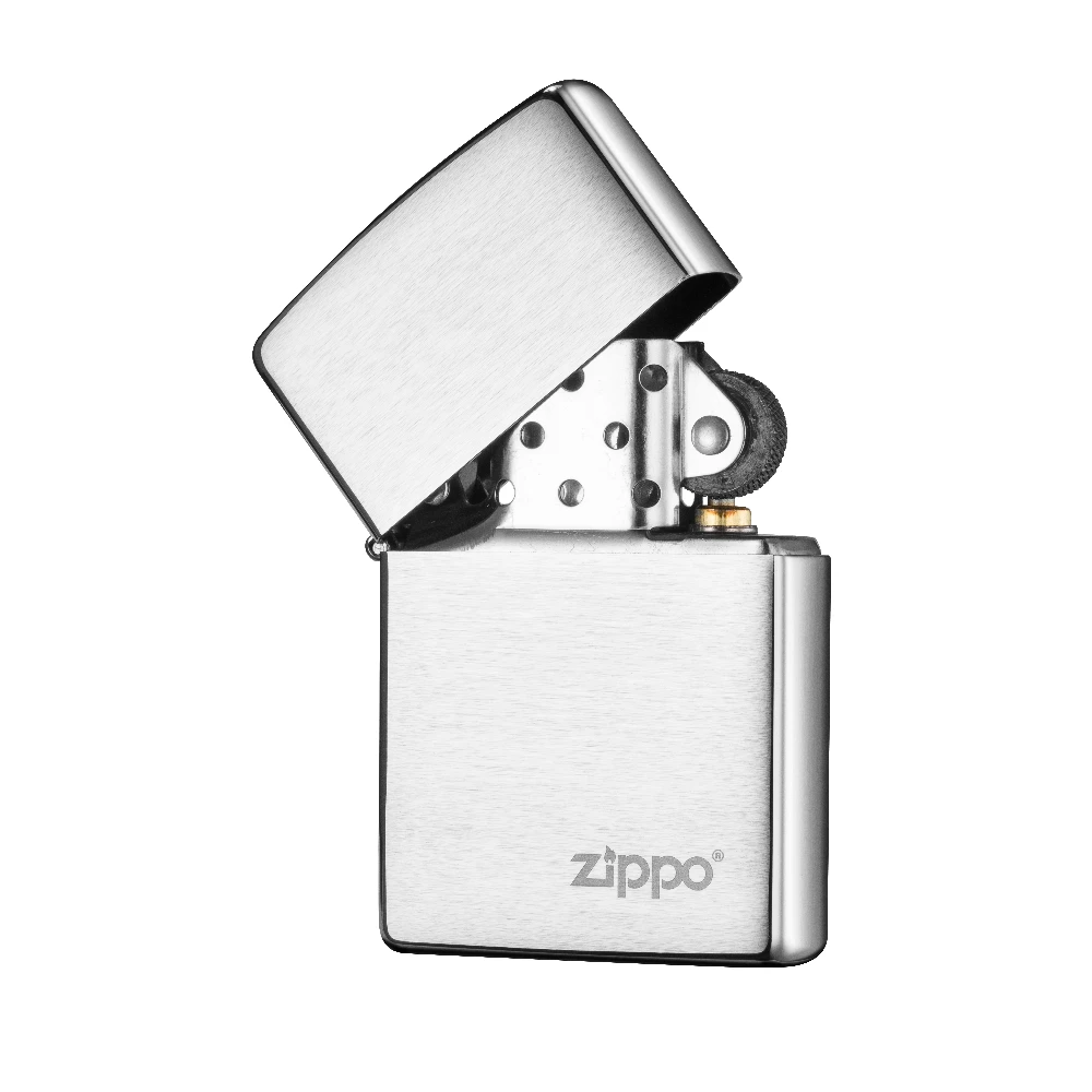 Zippo 200zl Classic Brushed Chrome With Zippo Logo - Refillable Windproof Lighter 3 Zippo 200zl Classic Brushed Chrome With Zippo Logo - Refillable Windproof Lighter - Image 2