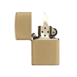 Zippo 204 Brushed Solid Brass - Refillable Windproof Lighter -Roam Ready zippo 204 2