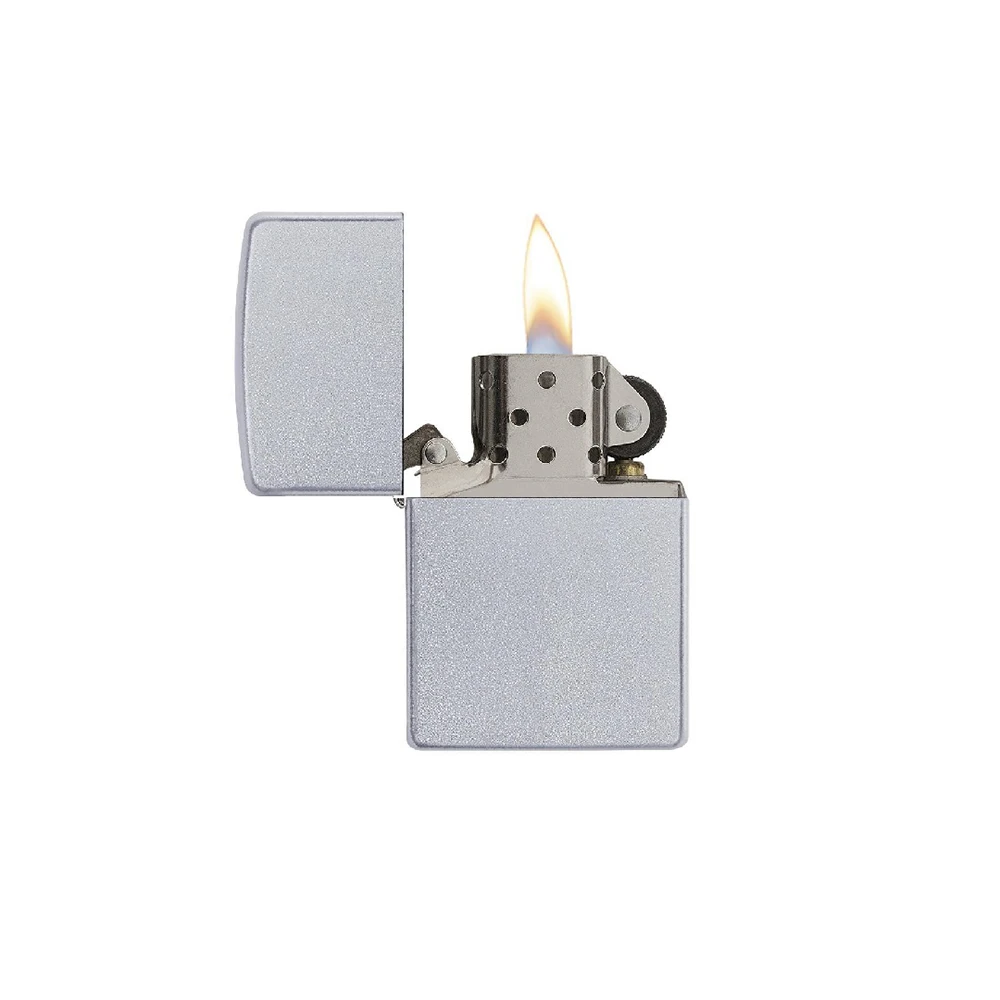 Zippo 205 Classic Satin Chrome - Refillable Windproof Lighter 4 Zippo 205 Classic Satin Chrome - Refillable Windproof Lighter - Image 2