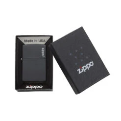 Zippo 218ZL Black Matte With Zippo Logo - Refillable Windproof Lighter -Roam Ready zippo 218zl 4