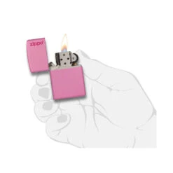 Zippo 238ZL Pink Matte With Zippo Logo - Refillable Windproof Lighter 9 Zippo 238ZL Pink Matte With Zippo Logo - Refillable Windproof Lighter -Roam Ready zippo 238zl 4