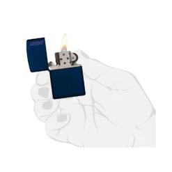 Zippo 239ZL Navy Matte With Zippo Logo - Refillable Windproof Lighter -Roam Ready zippo 239ZL 5
