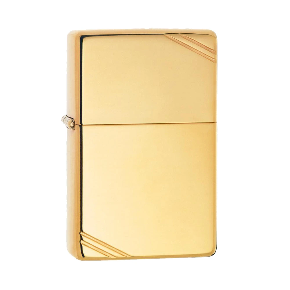 Zippo 270 High Polish Brass Vintage With Slashes - Refillable Windproof Lighter 5 Zippo 270 High Polish Brass Vintage With Slashes - Refillable Windproof Lighter - Image 3